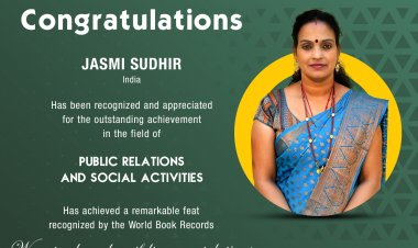 JASMI SUDHIR Bagged Outstanding Achievement in PUBLIC RELATIONS AND SOCIAL ACTIVITIES