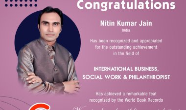 Nitin Kumar Jain Bagged Outstanding Achievement in International Business, Social Work & Philanthropist